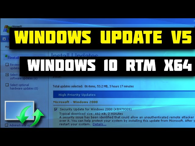 Windows Update v5 on Windows 10 RTM x64