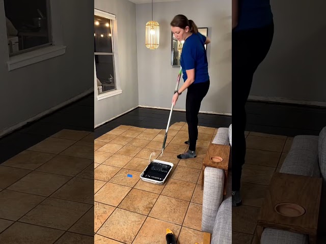 Can You PAINT Tile Floors?! Would you try this product? #shorts