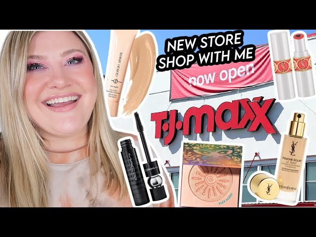 SHOP A JUST OPENED TJ MAXX STORE WITH ME! Luxury Makeup, Clothing Finds, Hygiene, & Handbags!