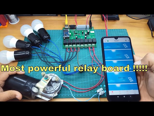[Smart Home Automation DIY] KC868-H 8 channel relay output input board