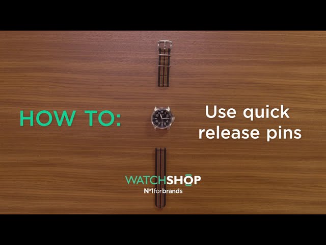 Use quick release pins on a watch | How to with WatchShop