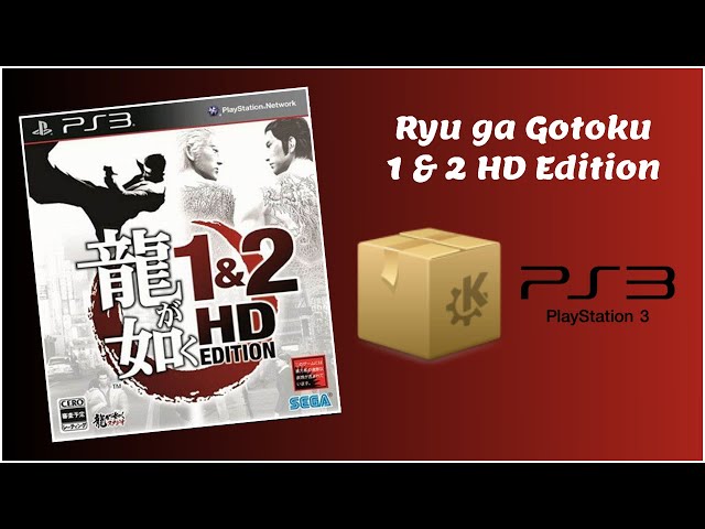 Ryu ga Gotoku 1 & 2 HD Edition PKG PS3 (Big File 4 GB+)