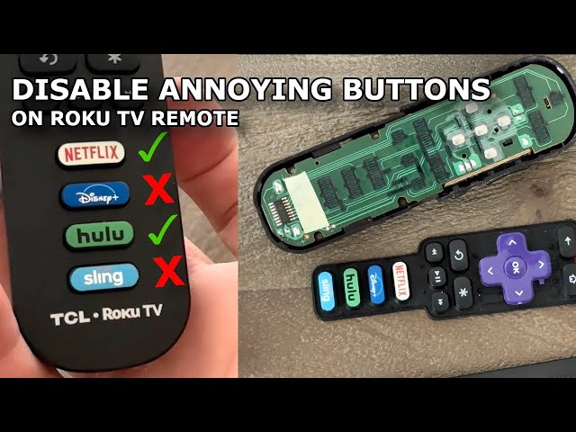 How To Disable Streaming Buttons on Roku TV Remote #netflix #disney #hulu #sling