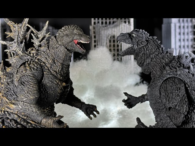Godzilla Minus One vs Gojira 1954 | ゴジラ vs ゴジラ EPIC STOP MOTION BATTLE!