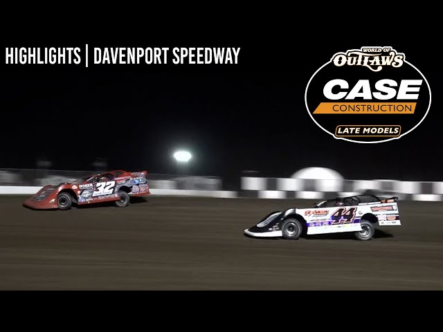 World of Outlaws CASE Late Models | Davenport Speedway | August 25th | HIGHLIGHTS