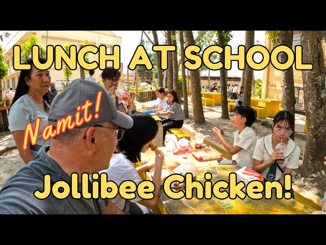 Lunch with Family at Pavia High School, Iloilo City, Philippines