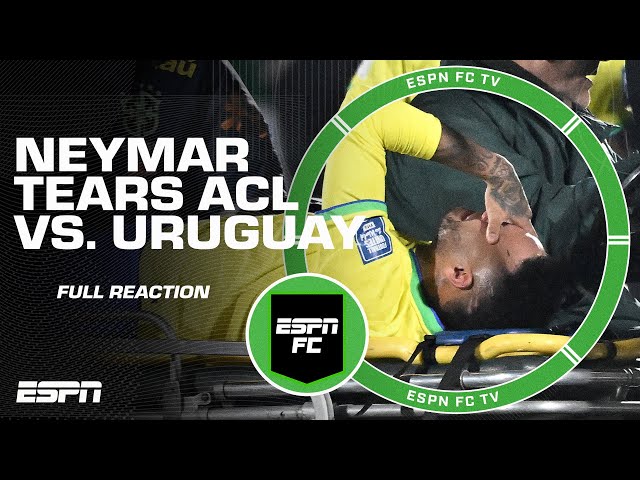 Neymar tears ACL vs. Uruguay [FULL REACTION] | ESPN FC