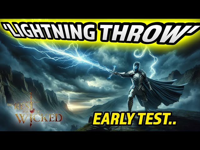 No Rest for the Wicked - 'Lightning Throw' Rune | Pre-Build Test - Thoughts?