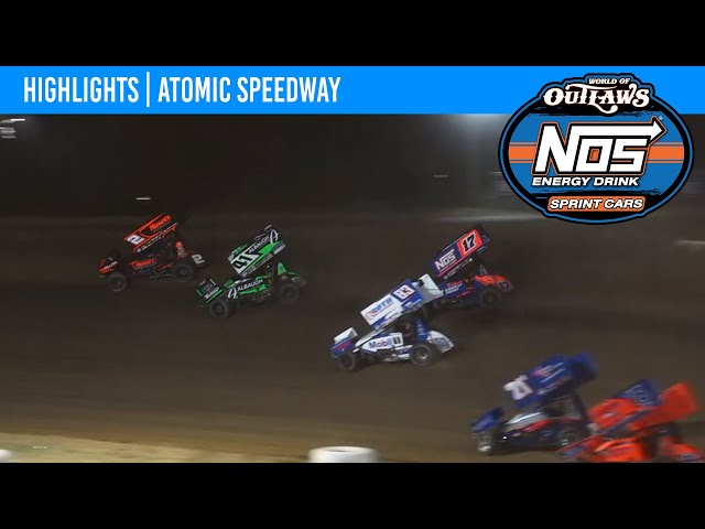 World of Outlaws NOS Energy Drink Sprint Cars | Atomic Speedway | May 24, 2024 | HIGHLIGHTS