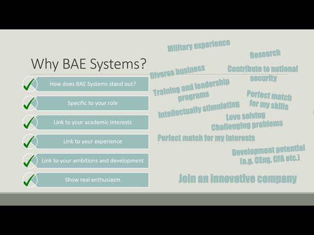 BAE Systems Interview Questions and Answers