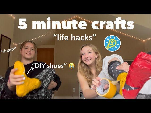 trying DUMB 5-minute craft “life hacks” *hilarious*