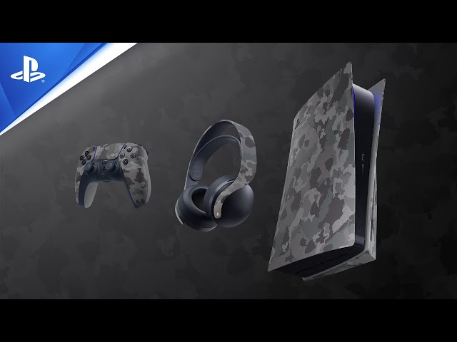 Collection Grey Camouflage - DualSense, Pulse 3D et Façade PS5