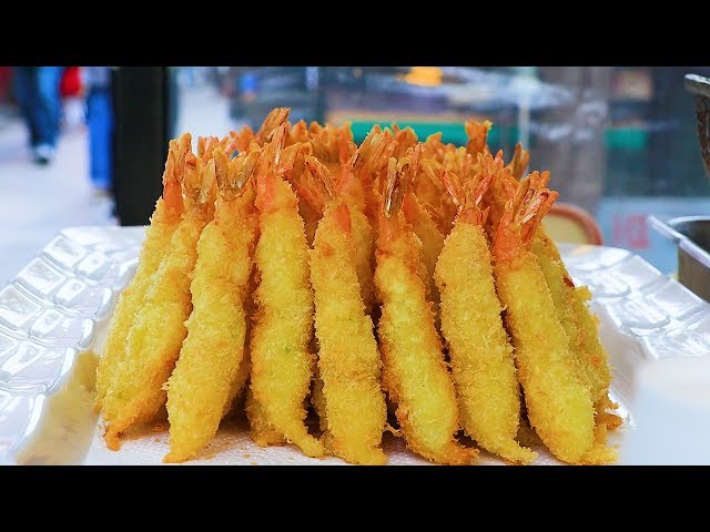 Fried Shrimps on the street / Korean street food / 종로새우튀김