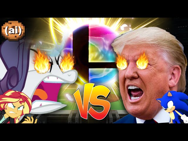⚡ Rarity and Trump enters a Smash Bros Tourney ⚡ (Ai Gaming)
