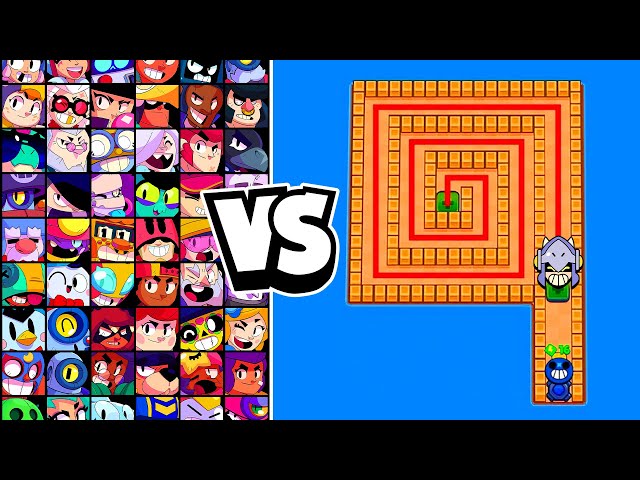 WHO CAN ESCAPE TICK HEAD MAZE? | 80 Brawlers | With SUPER, STAR, GADGET!