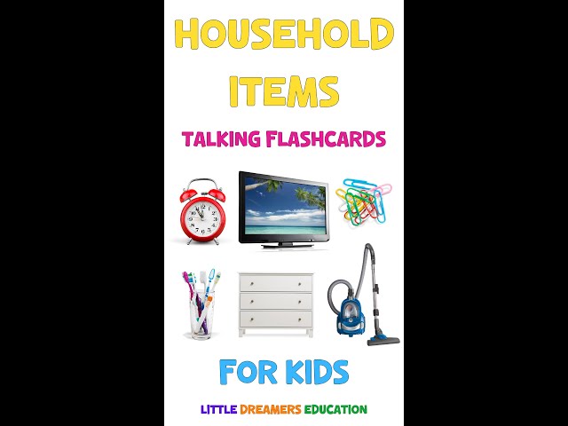 Household Items Talking Flashcards For Kids