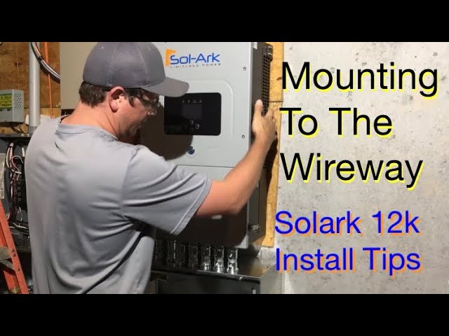 How to Install the Solark 12k: Mounting the Inverter