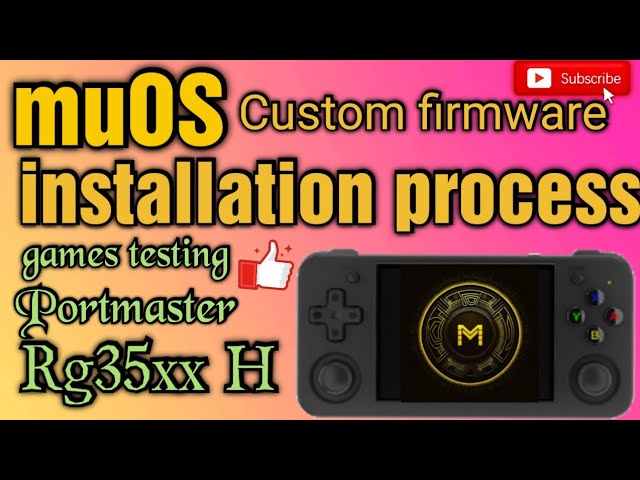 RG35XX H new update CFW muOS I Installation process I portmaster I games tests