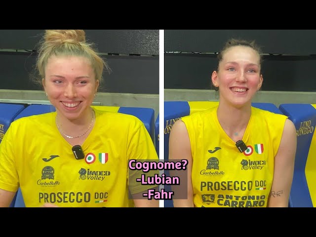 Sarah Fahr e Marina Lubian - Intervista Doppia Prosecco DOC Conegliano | Finali Scudetto 2024