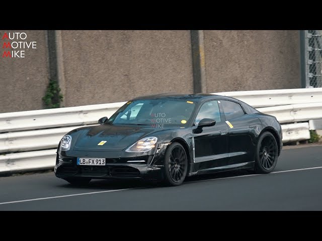 2019 PORSCHE TAYCAN SPIED TESTING AT THE NÜRBURGRING