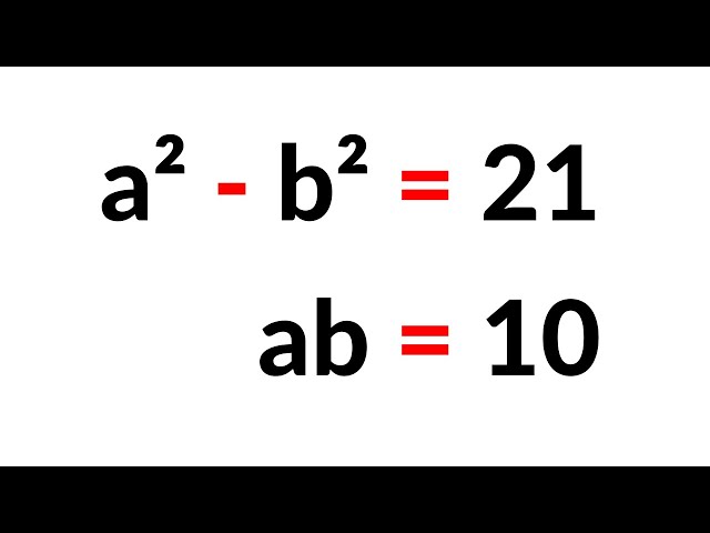 Sweden | A Nice Algebra Problem | 2 Different Methods