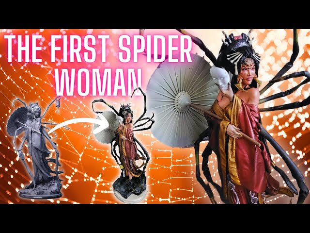 Jorogumo - The First Spider Woman 3D Print & Paint By CASculpts
