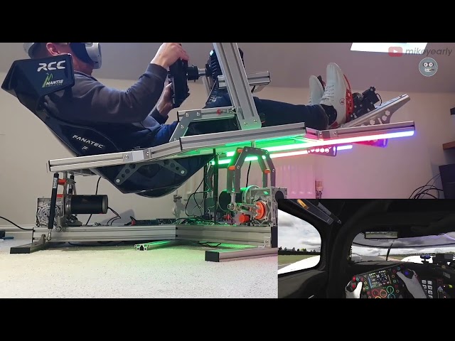 Testing the 3DOF upgrade to my motion simulator | Assetto Corsa | LMP1 | Oulton Park | Simtools V3