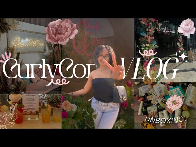 CurlyCon: VLOG! and Unboxing! #curlyhair #naturalhair 🪷➰✨