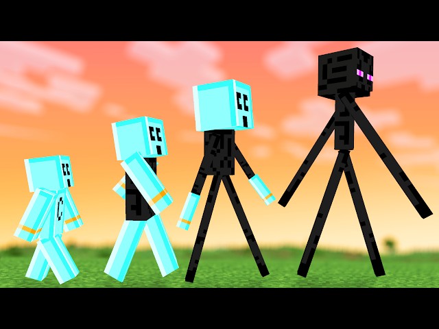 Evolving as an Enderman in Minecraft