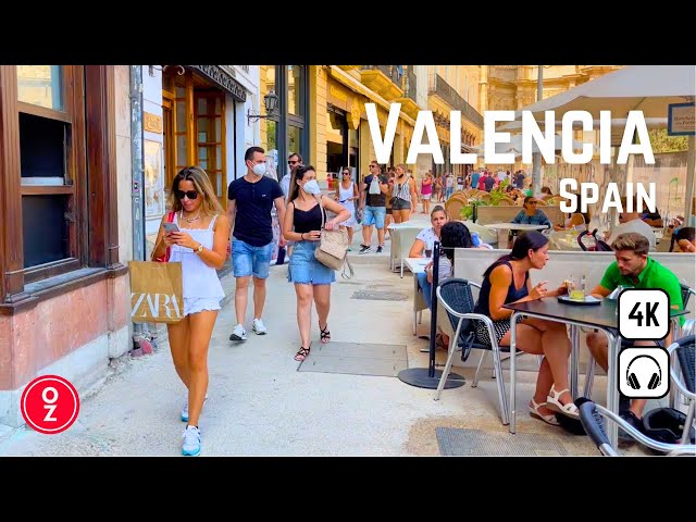 Valencia - Spain 🇪🇸 Sunny Day ☀️ 4K Walking Tour in the City Center