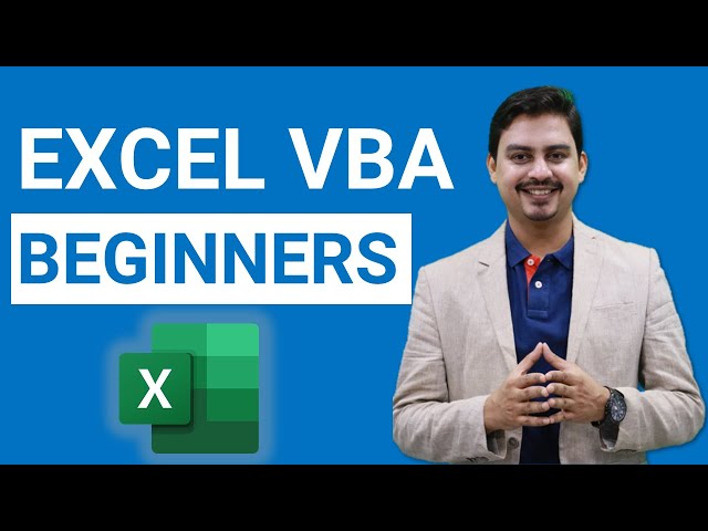 Excel VBA Tutorial for BEGINNERS [VBA Macros in Excel]