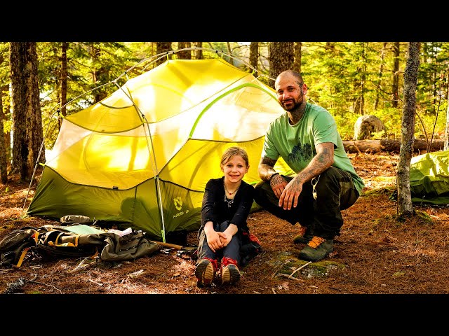 Tent Camping With My Daughter - Back Country Hiking And Camping
