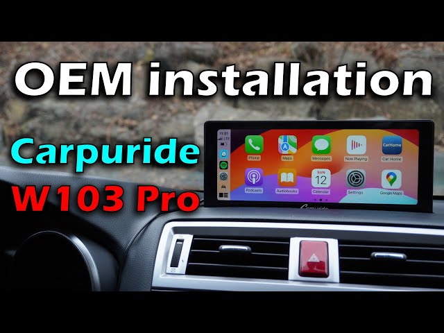 Carpuride W103 Pro portable Apple CarPlay Android Auto OEM installation, review & unboxing