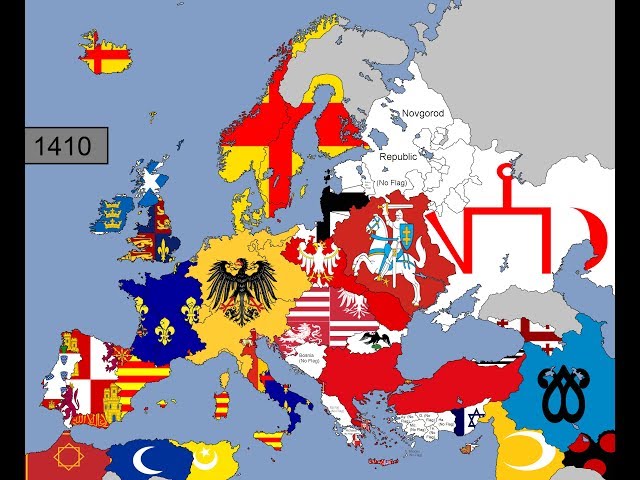 Europe: Timeline of National Flags: Part 6