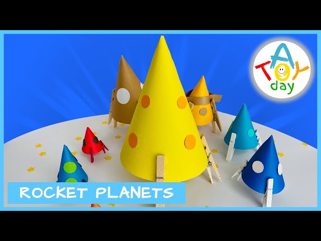 Rocket Planets Craft | How to make paper rockets | Rockets Solar System | Rocket on Mars | Planets