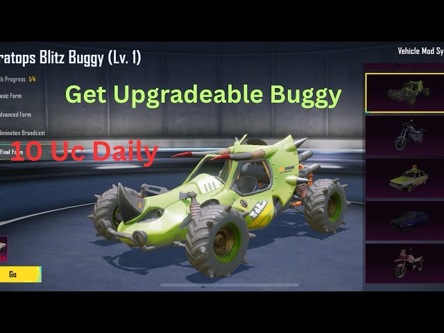 Trick To get Upgradeable Vehicles in 10 Uc Daily