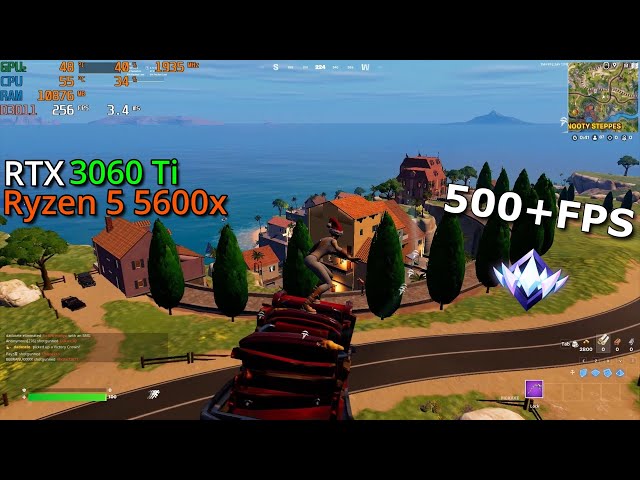Fortnite Chapter 5 | RTX 3060 Ti + Ryzen 5 5600x |🤩SMOOTH🤩| Ranked fights solo | 1980x1080 | 500+FPS