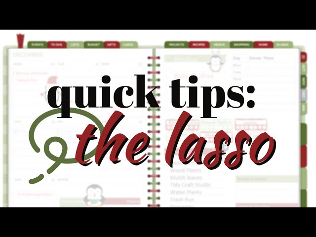 Quick Tip Tuesday: Lasso It!