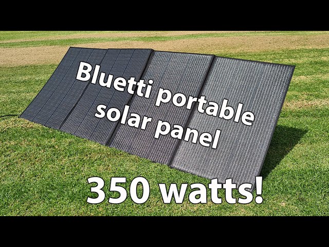 350 watt Bluetti solar panel and extension leads Dave Stanton