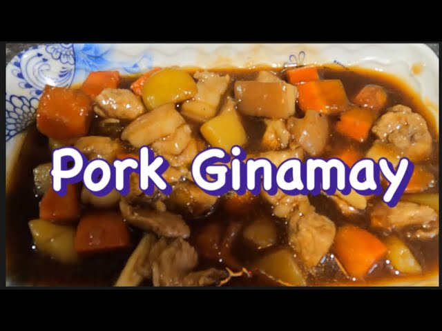 Pork ginamay recipe/ paano magluto ng simpleng pork ginamay