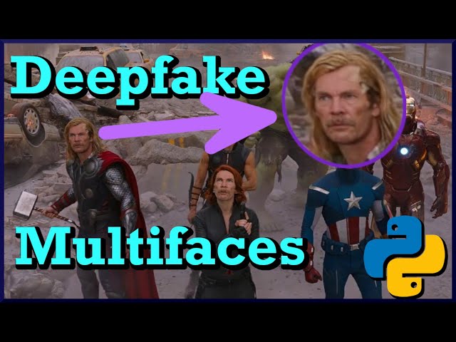 Deepfake em fotos e vídeos para várias faces, fácil e rápido