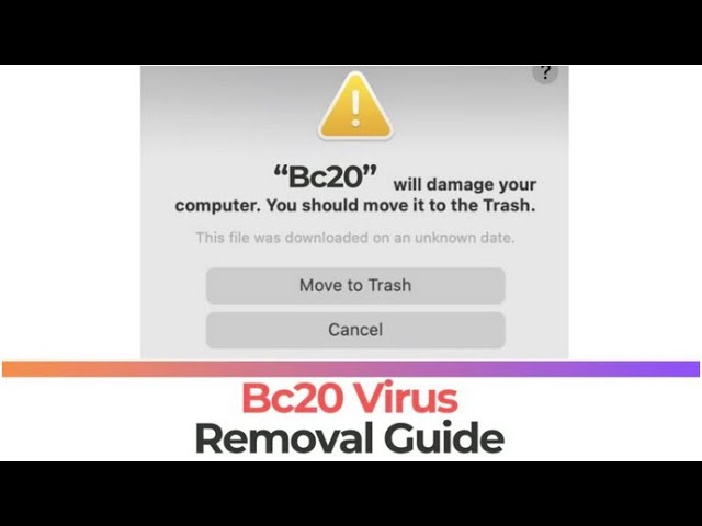 Bc20 Will Damage Your Computer [Mac Virus] - Removal Guide [Fix]