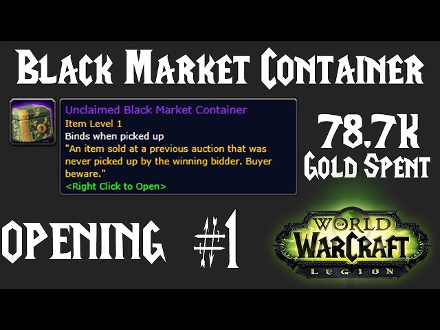 Unclaimed Black Market Container #1