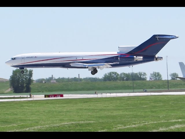 *FIRST* USA Jet 727, takeoff, go around, landing.