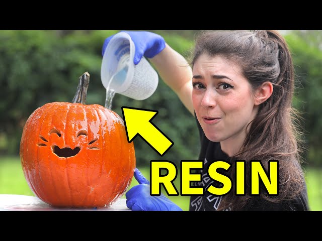 Can Resin Preserve a Pumpkin Carving?