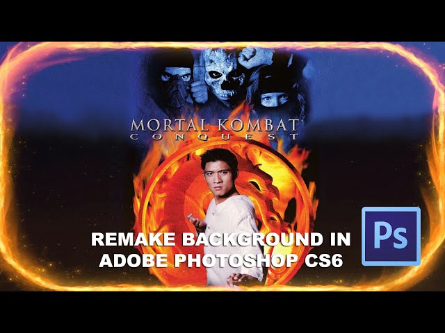 Remake Mortal Kombat Conquest DVD Menu Background in Adobe Photoshop CS6 Extended by @djstefanomix