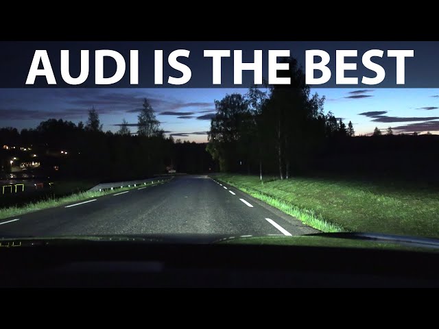 Audi e-tron GT headlights test