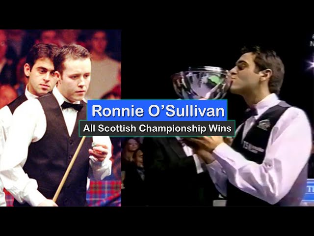 Ronnie O'Sullivan All 2 Scottish Open Championship Wins (1998 & 2000)