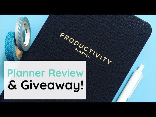 Productivity Planner Review & [Closed] Giveaway!!!