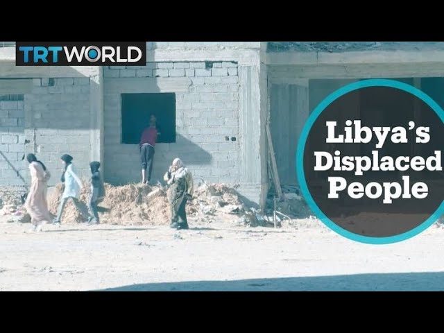 Displaced people desperately searching for shelters in Libya